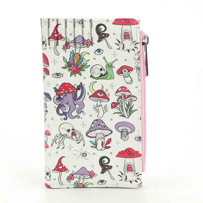 Goth Mushroom Wallet in Vinyl