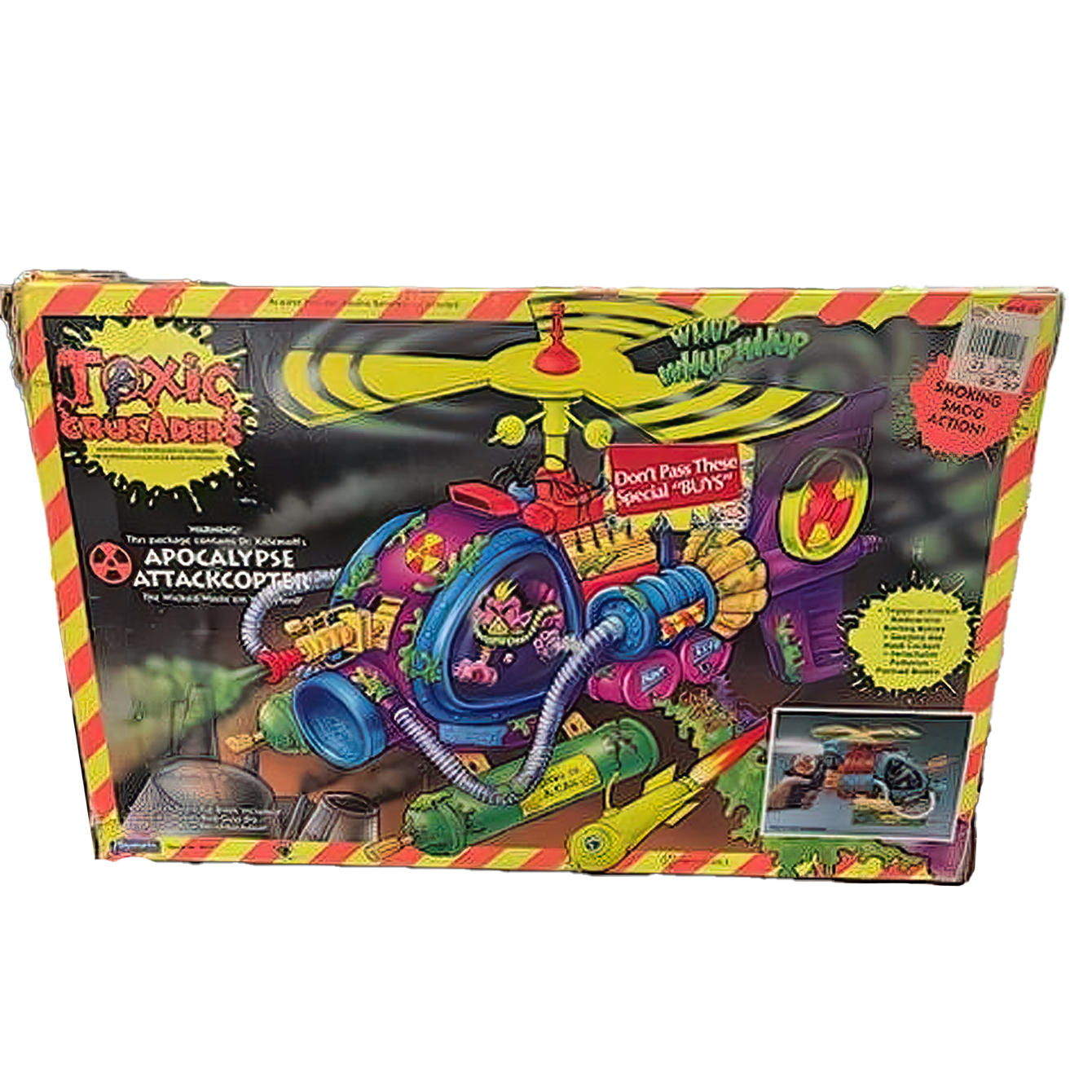 1991 Playmates Toxic Crusaders Boxed Vehicle - Apocalypse Attackcopter