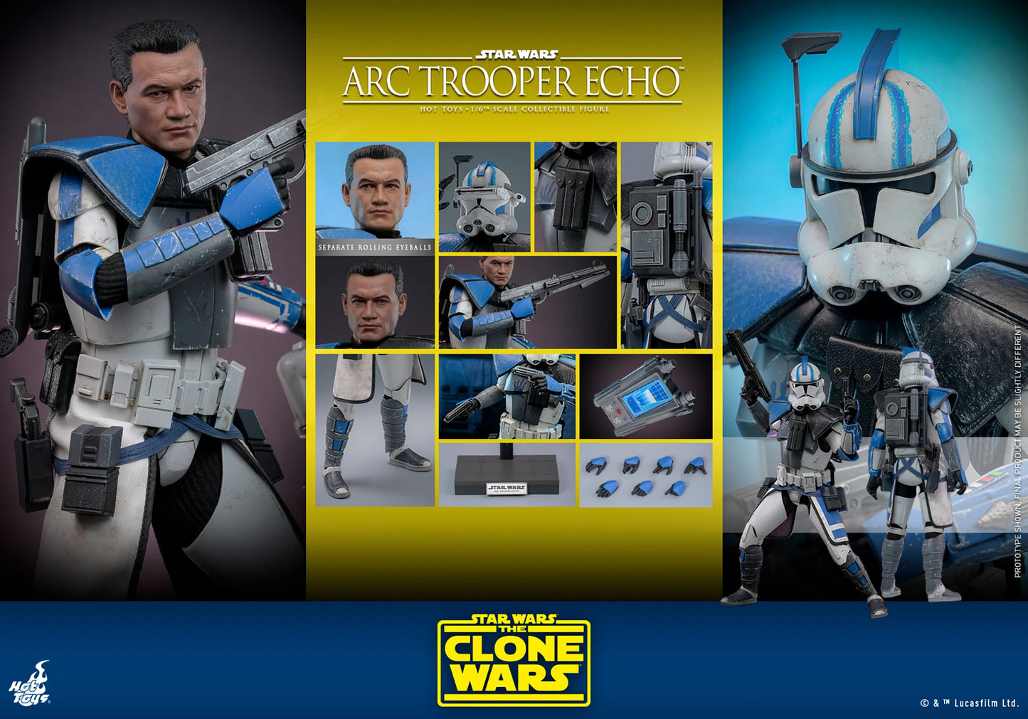 PRE-ORDER  HOT TOYS  Star Wars Arc Trooper Echo™ Sixth Scale Figure