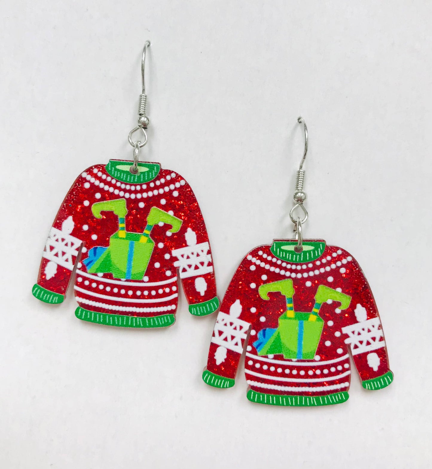 Acrylic CHRISTMAS winter Earrings