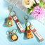 Capybara Bathtub Figurine Keychain Orange Acrylic Key Charm