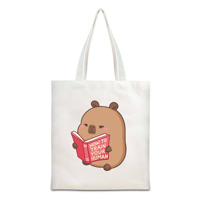 Capybara Canvas Tote Bag One Bag Two Designs