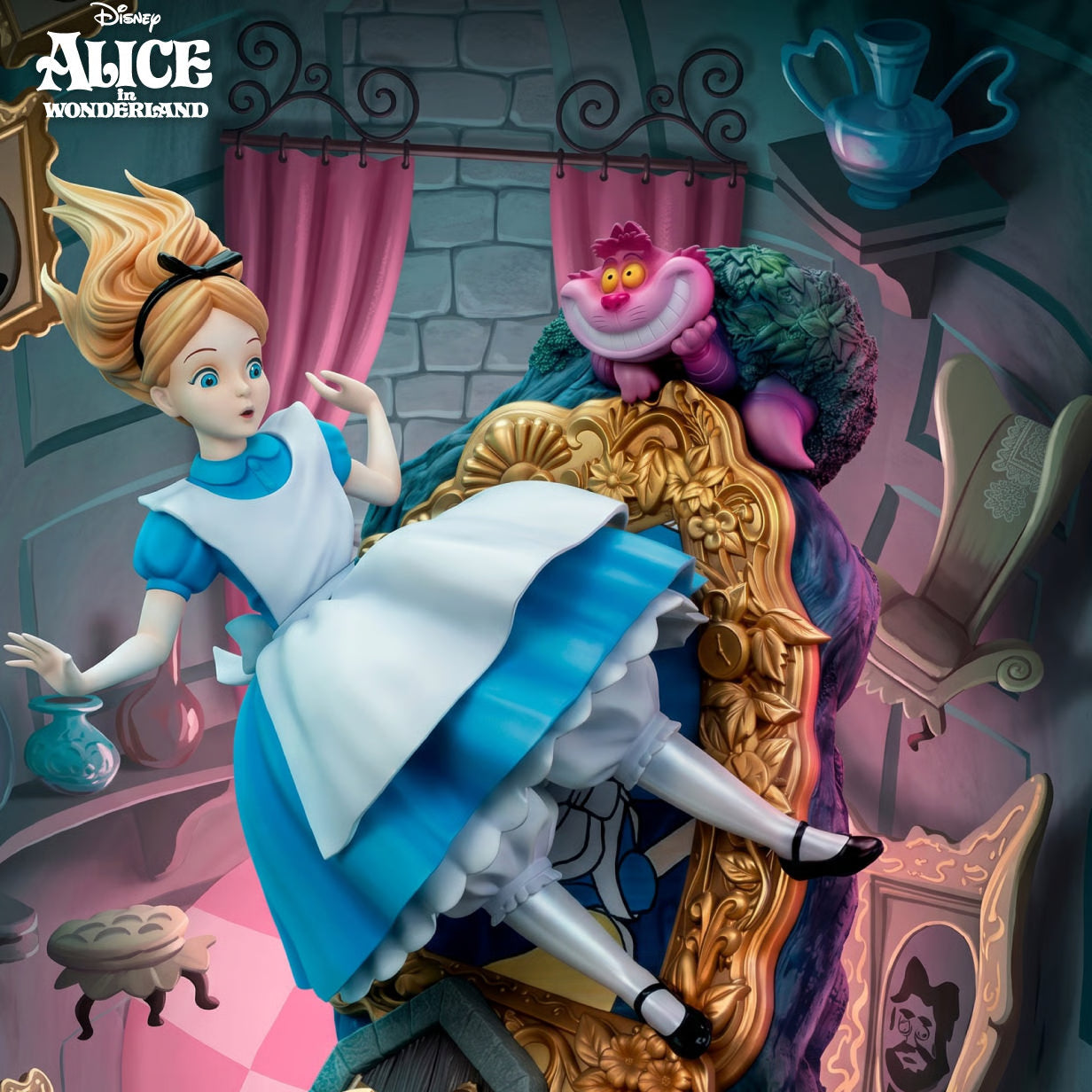 PRE-ORDER Beast Kingdom Disney Alice & The Cheshire Cat Statue