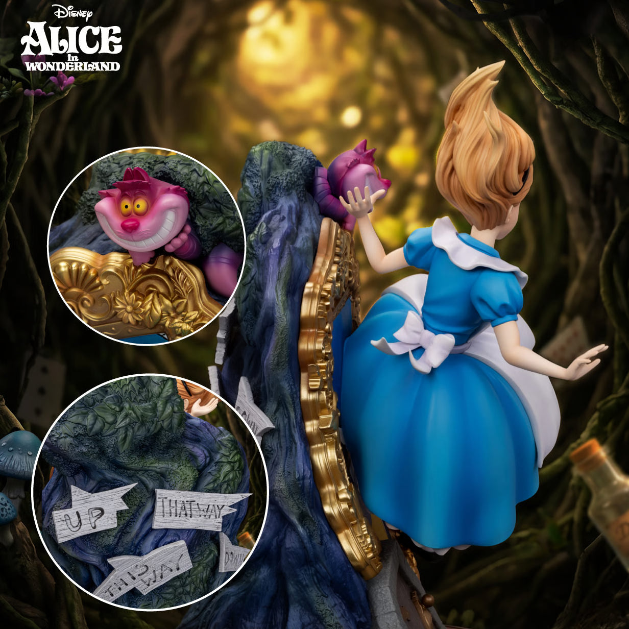 PRE-ORDER Beast Kingdom Disney Alice & The Cheshire Cat Statue