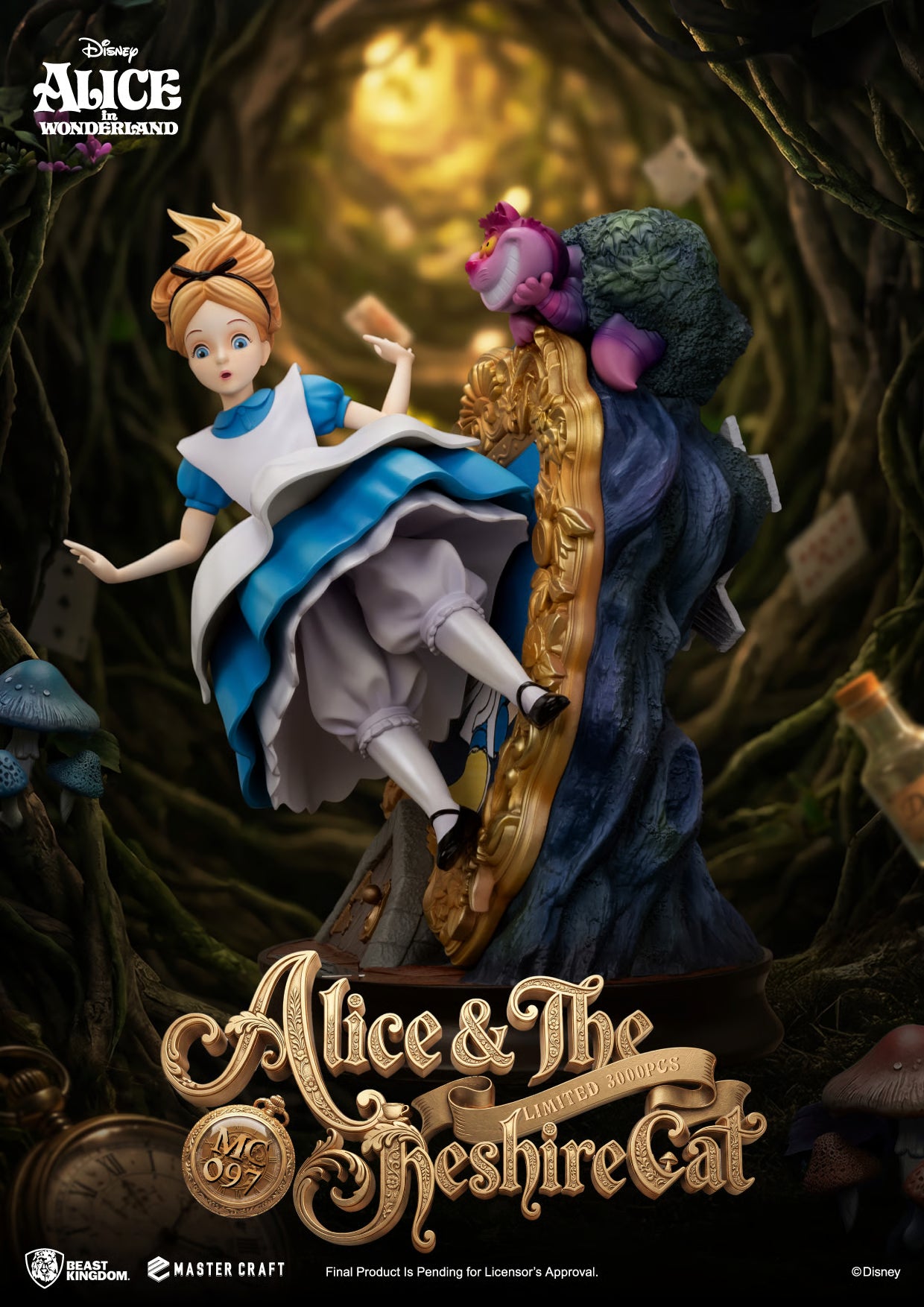 PRE-ORDER Beast Kingdom Disney Alice & The Cheshire Cat Statue