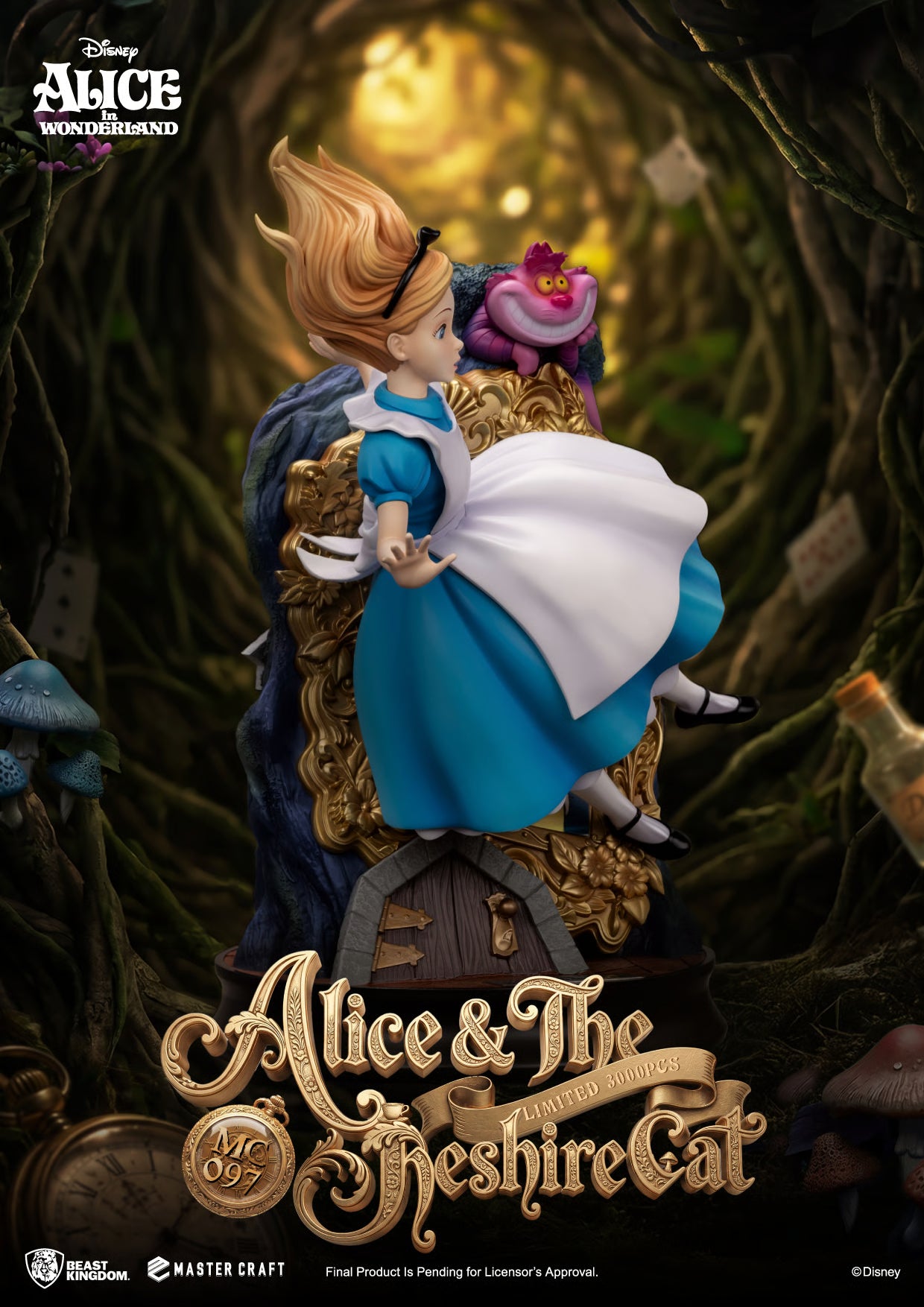 PRE-ORDER Beast Kingdom Disney Alice & The Cheshire Cat Statue