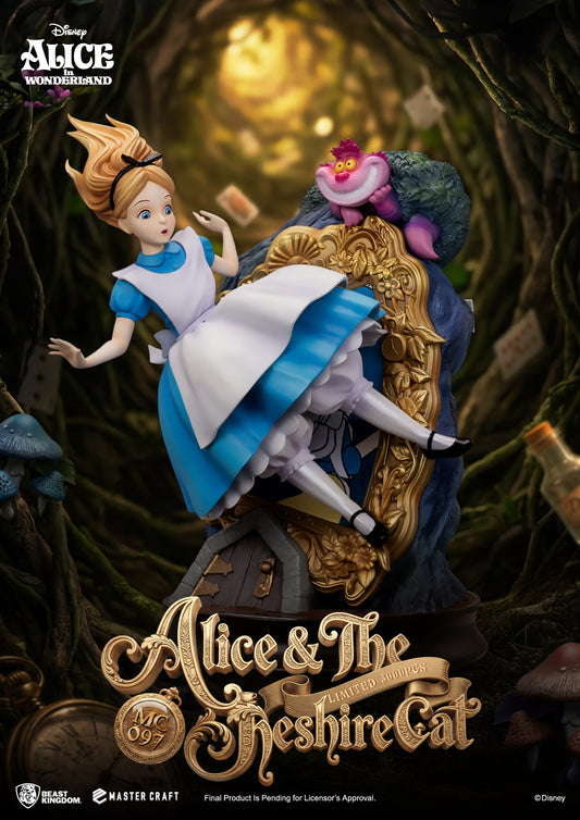 PRE-ORDER Beast Kingdom Disney Alice & The Cheshire Cat Statue