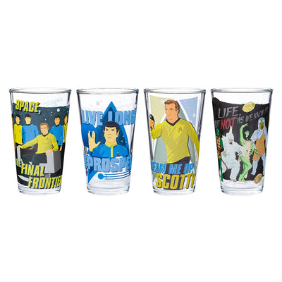 Star Trek   4pc. 16oz. Pint Glass Set