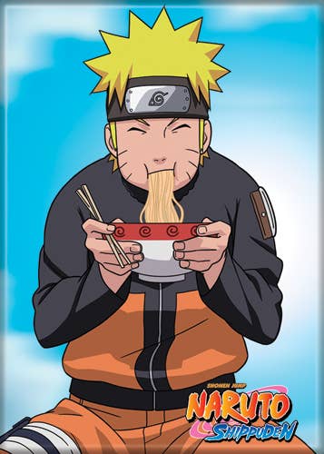 Naruto Eating Ramen Magnets 2.5" X 3.5"