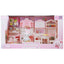 Mini Bunny Rabbit Girl Kitchen Dining Room Pretend Play Set