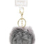 Fuzzy Faux Fur Pom Pom Novelty Key Chain