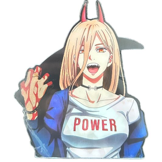 Chainsaw man Anime 3D Sticker (A4)