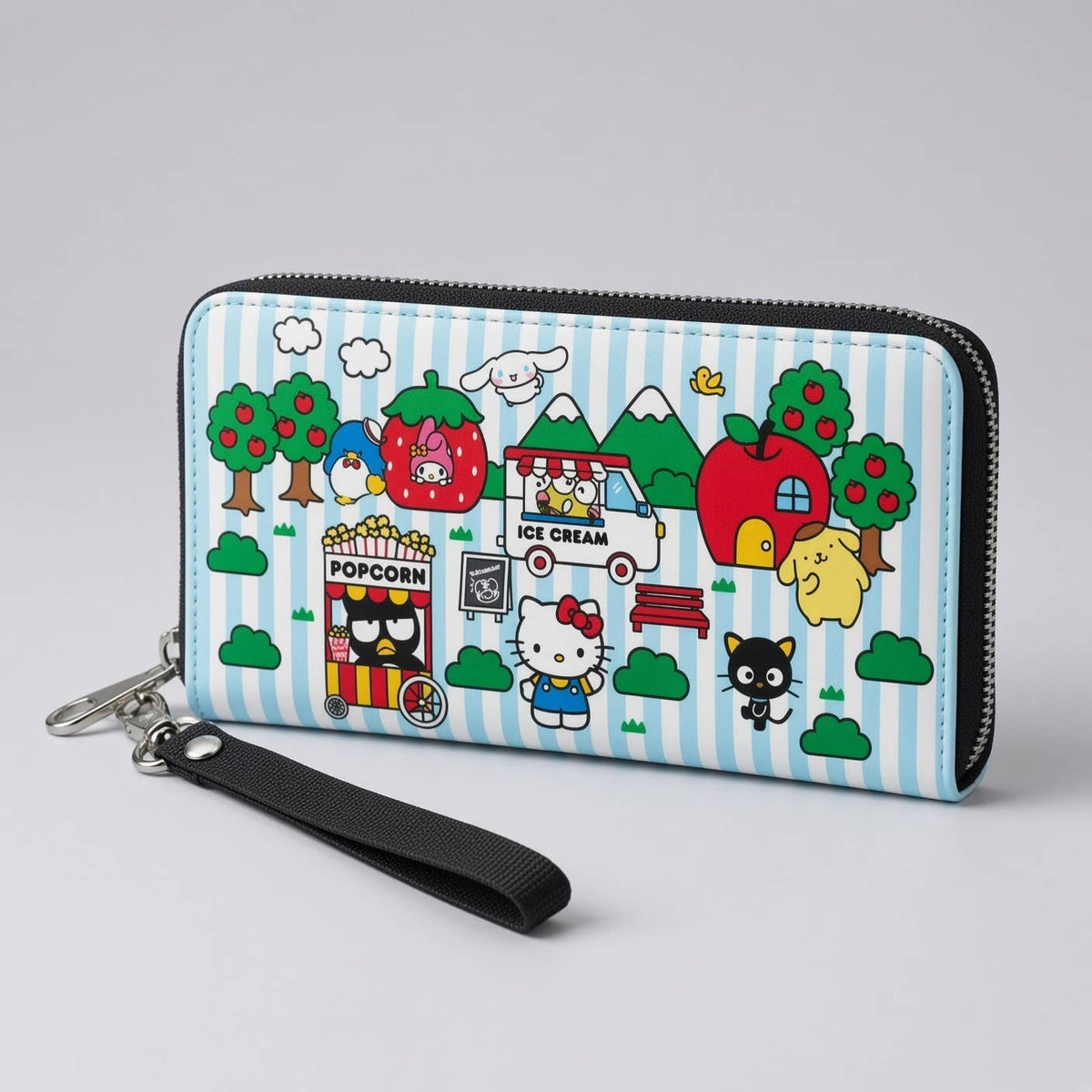 HELLO KITTY & FRIENDS LARGE ZIP WALLET