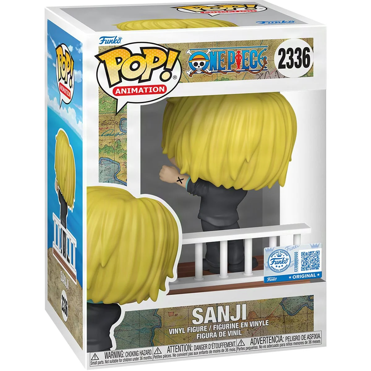 Funko Pop! One Piece Straw Hat Pirates Sanji Vinyl Figure #2336 - Entertainment Earth Exclusive
