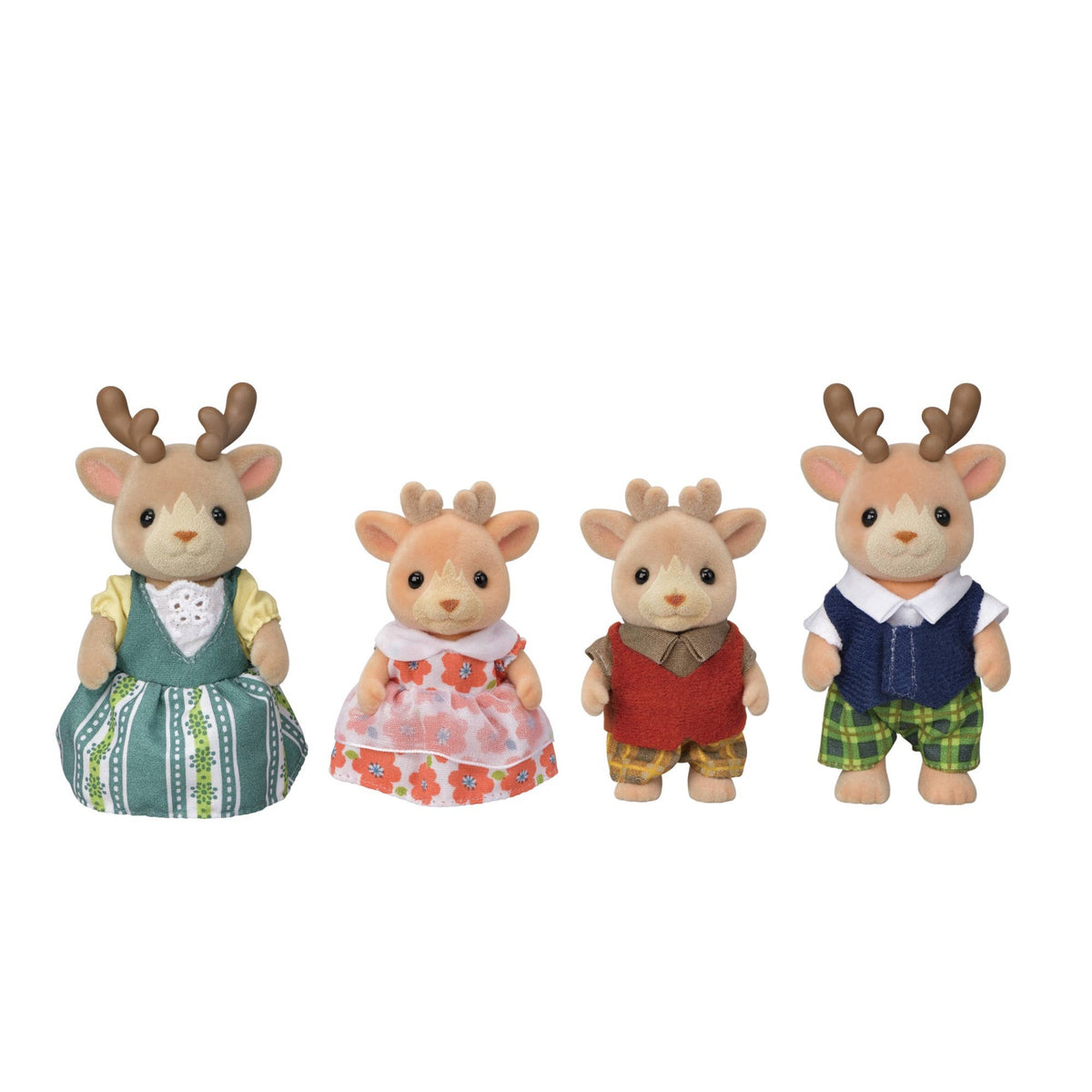 Calico Critters Reindeer Family, 4 Collectible Doll Figures