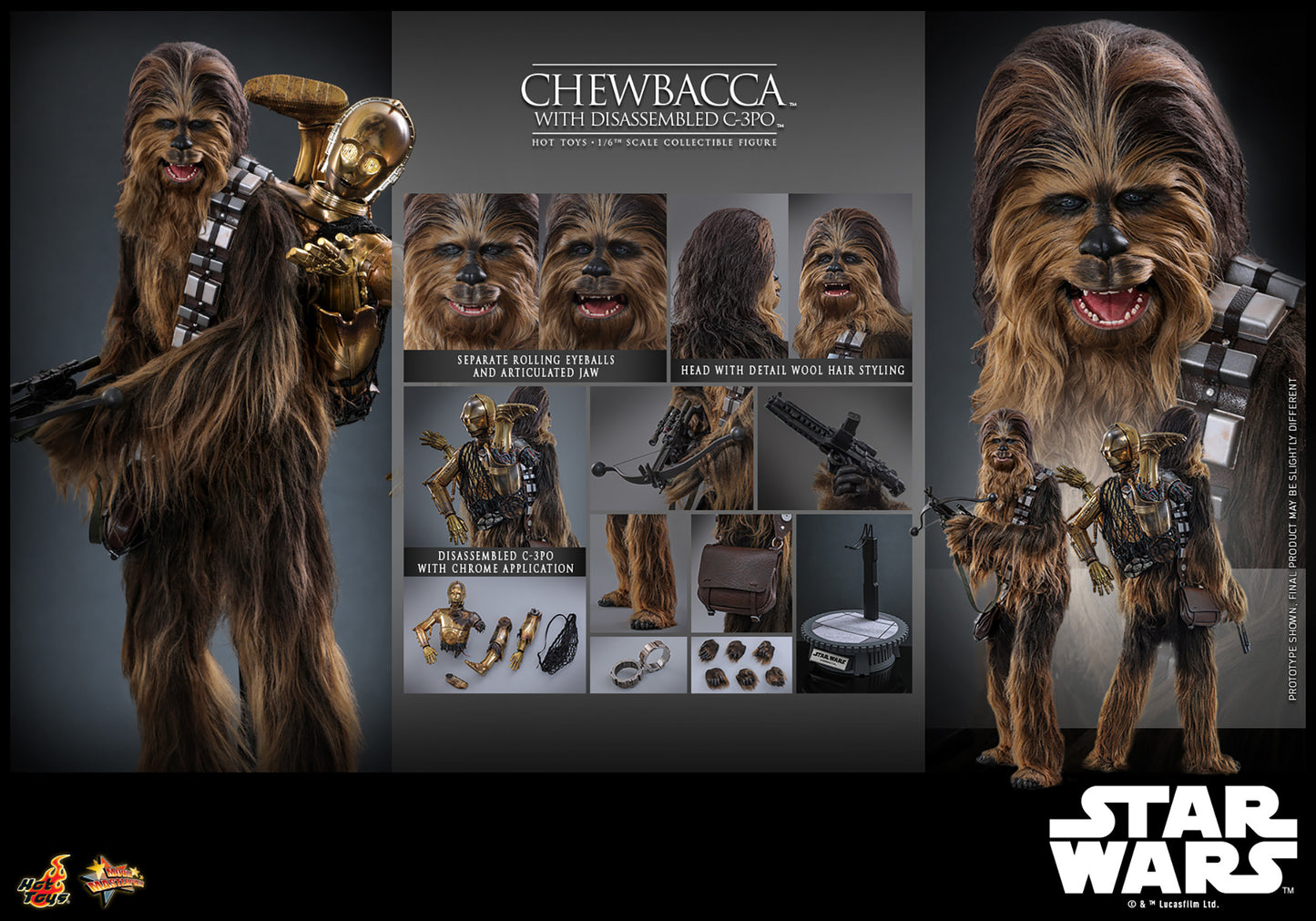 PRE-ORDER Chewbacca™ with Disassembled C-3PO™