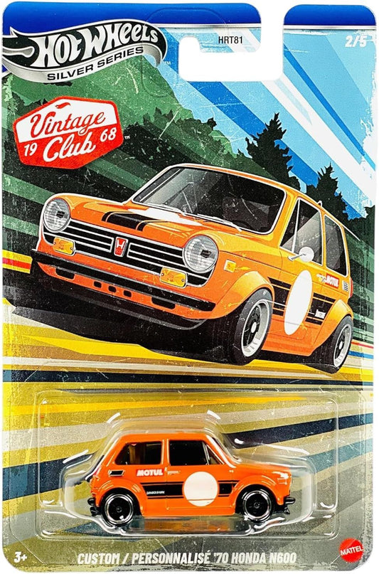 Hot Wheels Silver Series 1968 Vintage Club Custom '70 Honda N600
