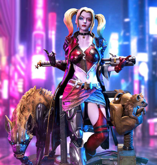 PRE-ORDER Prime 1 Studio DC Comics Cyberpunk Harley Quinn Deluxe Version 1:4 Scale Statue