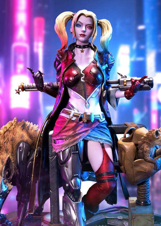 PRE-ORDER Prime 1 Studio DC Comics Cyberpunk Harley Quinn Deluxe Version 1:4 Scale Statue