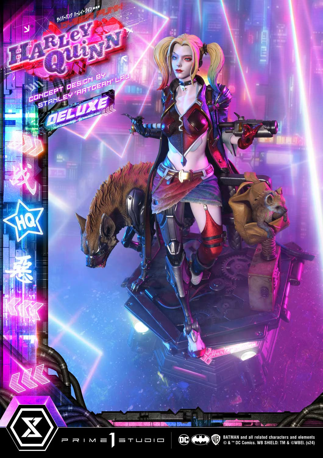 PRE-ORDER Prime 1 Studio DC Comics Cyberpunk Harley Quinn Deluxe Version 1:4 Scale Statue