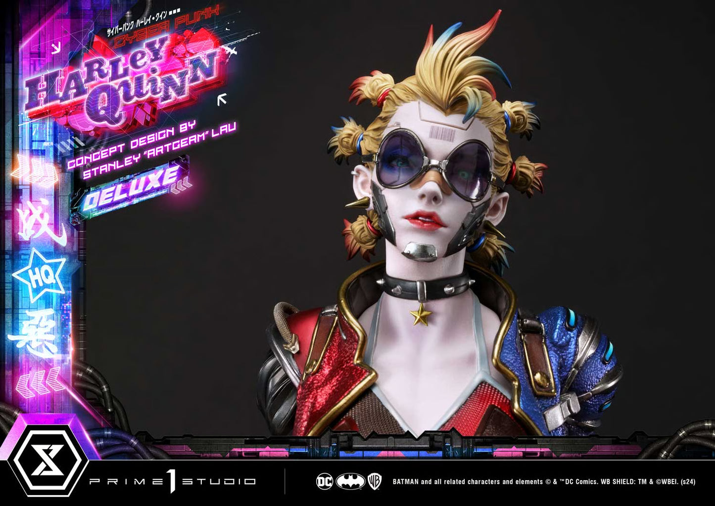 PRE-ORDER Prime 1 Studio DC Comics Cyberpunk Harley Quinn Deluxe Version 1:4 Scale Statue