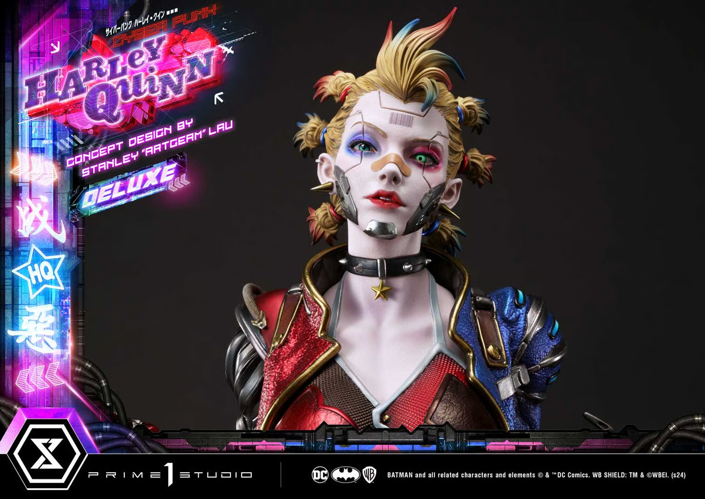 PRE-ORDER Prime 1 Studio DC Comics Cyberpunk Harley Quinn Deluxe Version 1:4 Scale Statue