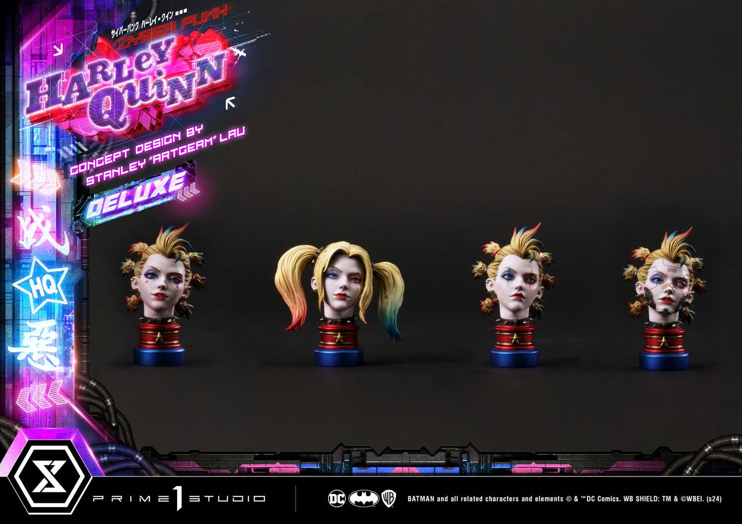 PRE-ORDER Prime 1 Studio DC Comics Cyberpunk Harley Quinn Deluxe Version 1:4 Scale Statue