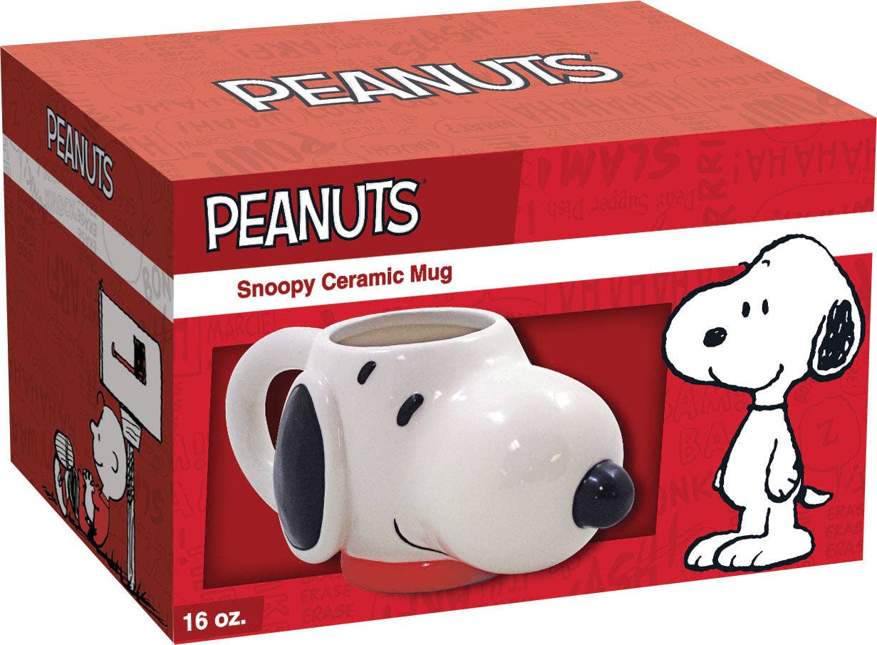 Peanuts Snoopy Molded Head Ceramic Mug (Holiday Packaging /