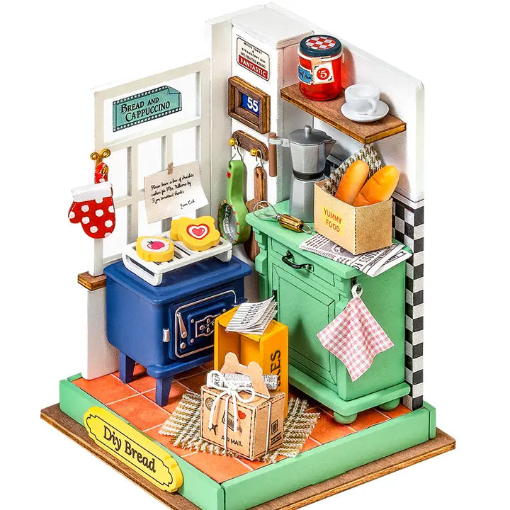 Rolife Diy Kit Mini 3D House Afternoon Baking Time