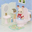 Toilet Set, Dollhouse Bathroom Furniture, Collectible