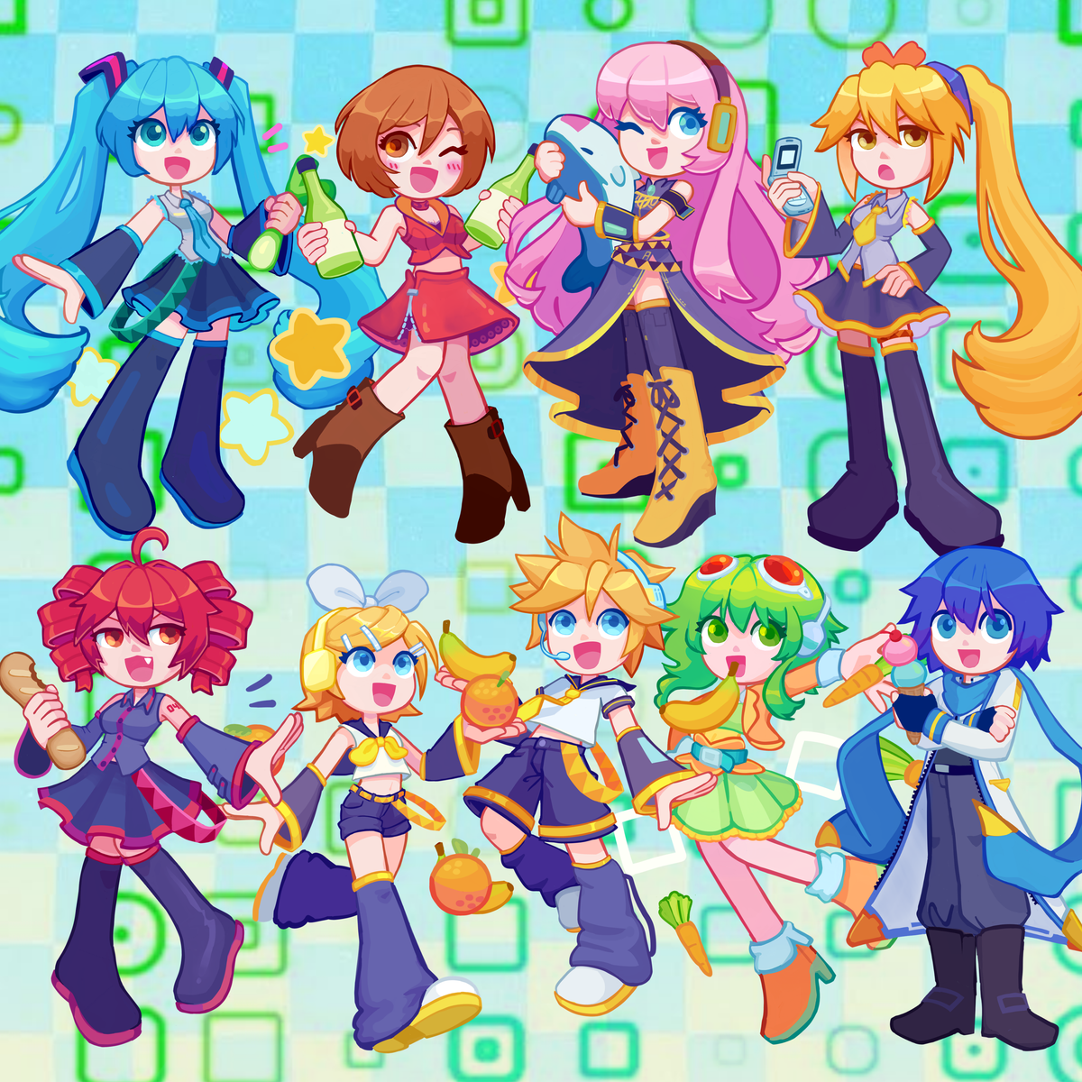 Vocaloid Acrylic Keychains