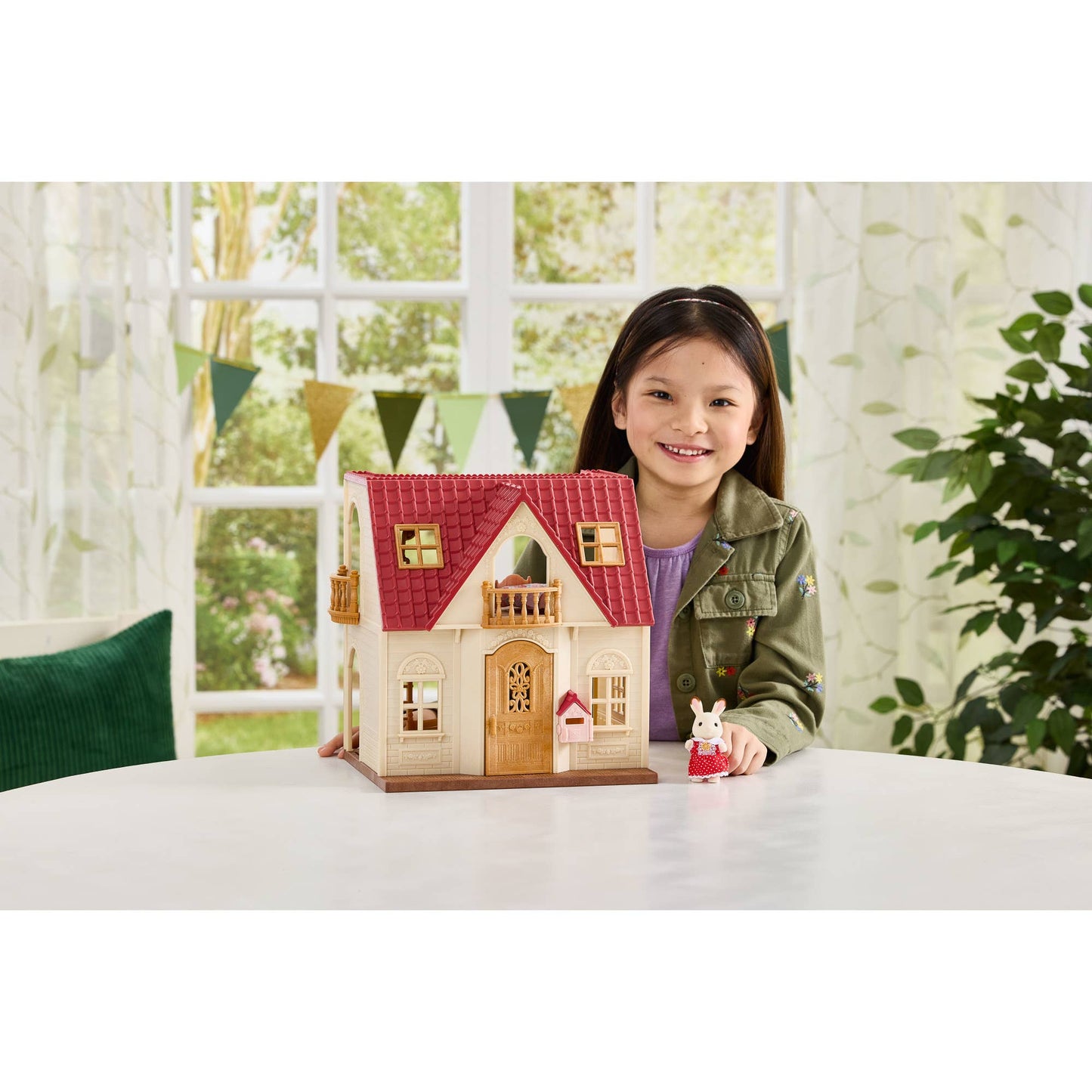 Calico Critters Red Roof Cozy Cottage, Dollhouse Playset