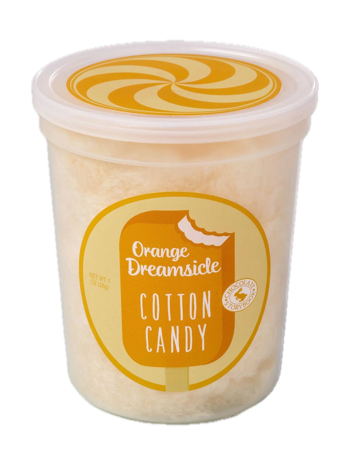 Orange Dreamsicle Cotton Candy 1.75oz Tub, 12ct