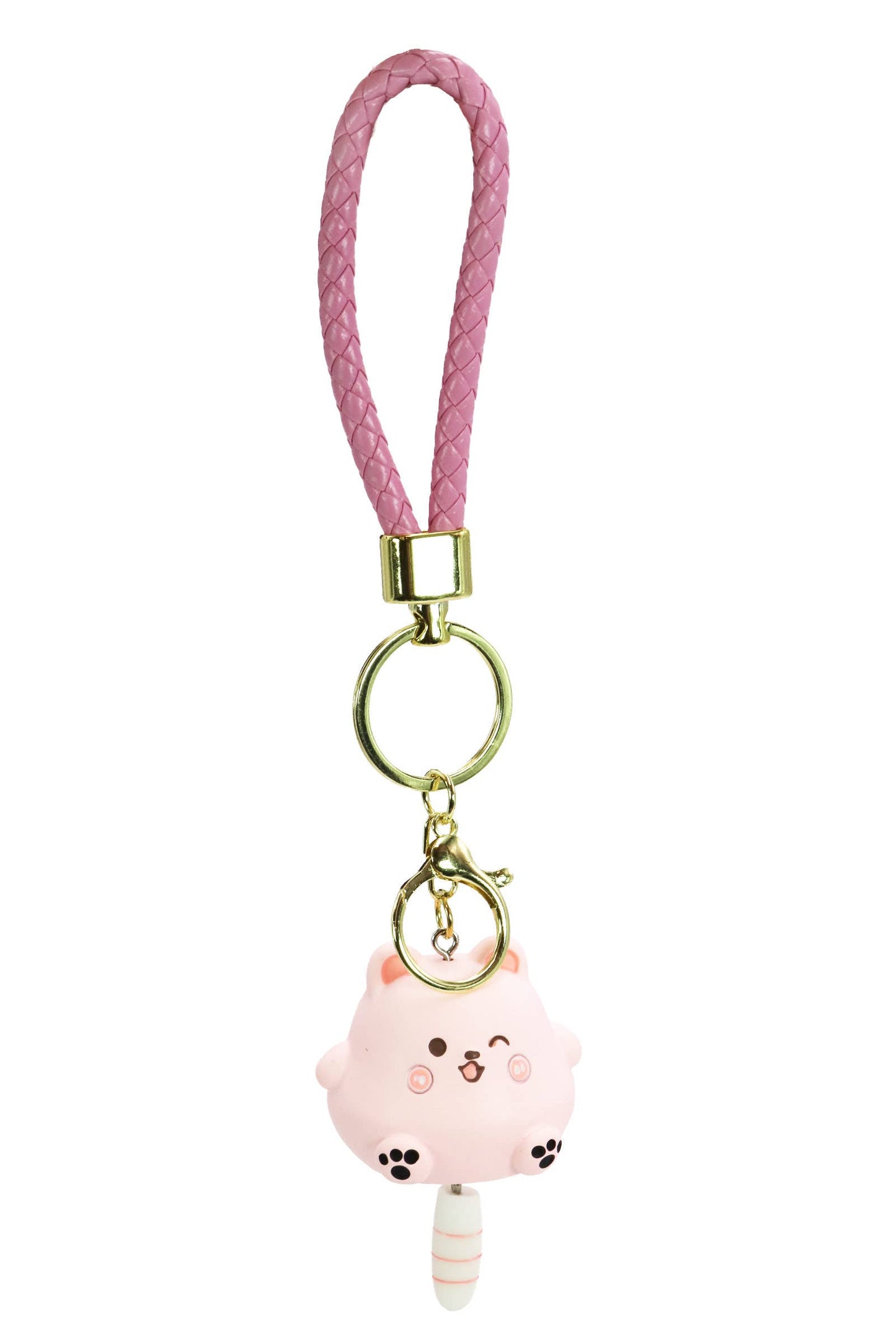 Chubby Kitty Cat Matte 3d Resin Key Ring