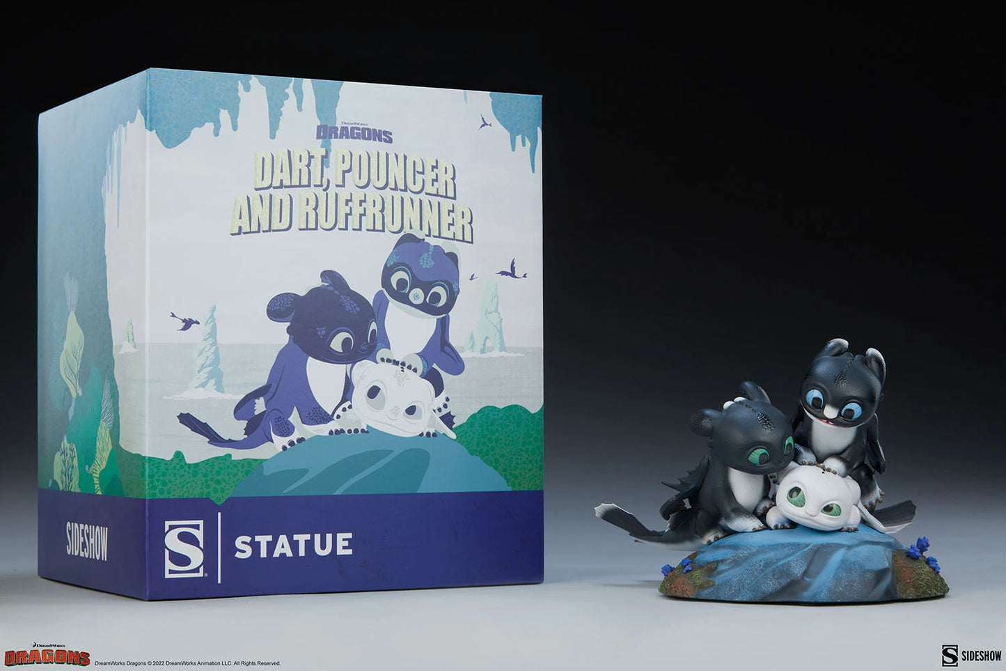 DART, POUNCER, AND RUFFRUNNER Statues by Sideshow Collectibles