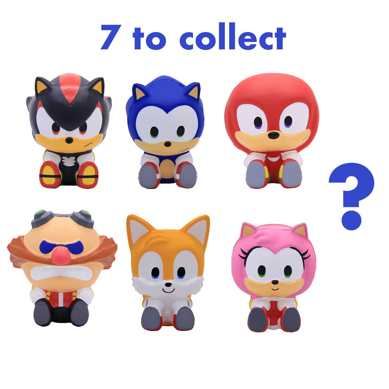 Sonic 3.5" SquishMe Scented Figure Mystery Packs in Display