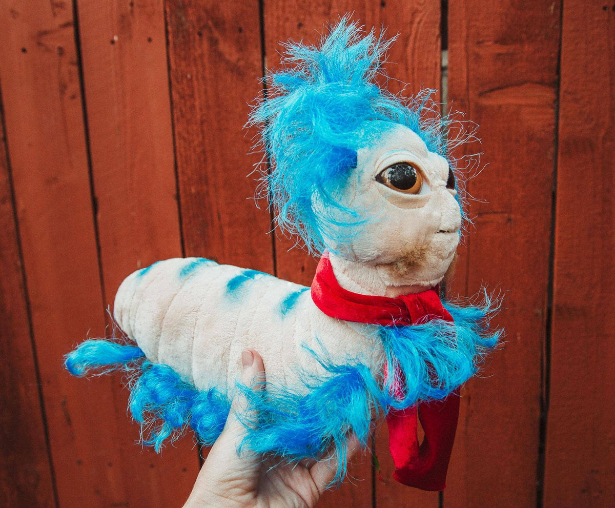 Labyrinth The Worm Plush  |14” Long, 10” Tall