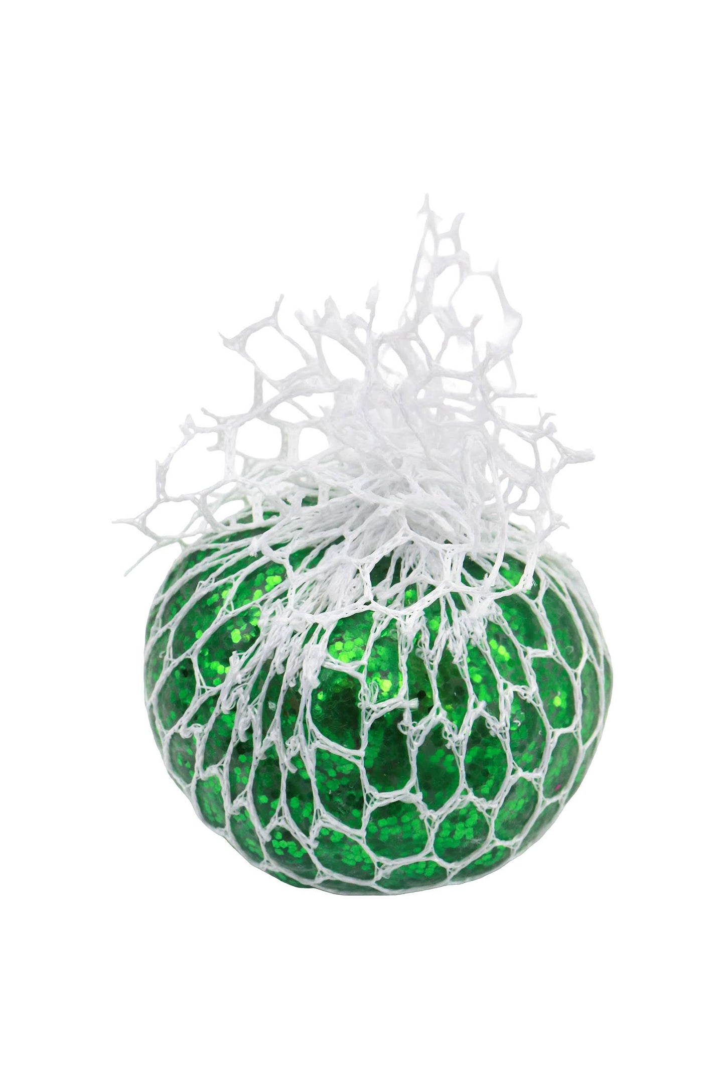 LED Light-Up Vented Mesh Glittery Water Bead Squishy Ball
