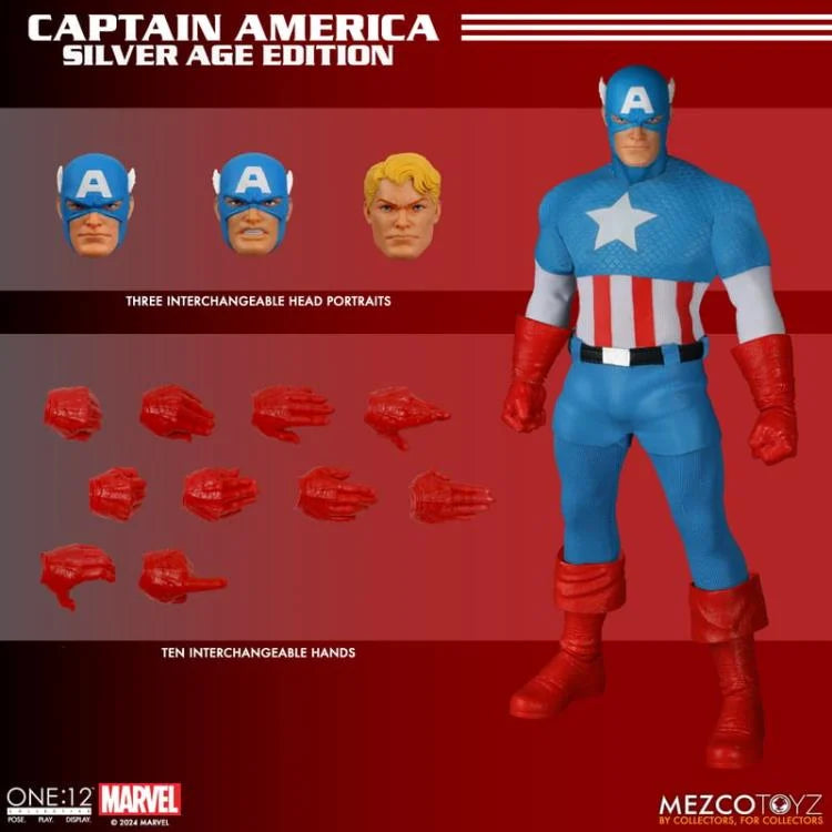 PRE-ORDER Marvel Comics One:12 Collective Captain America (Silver Age)