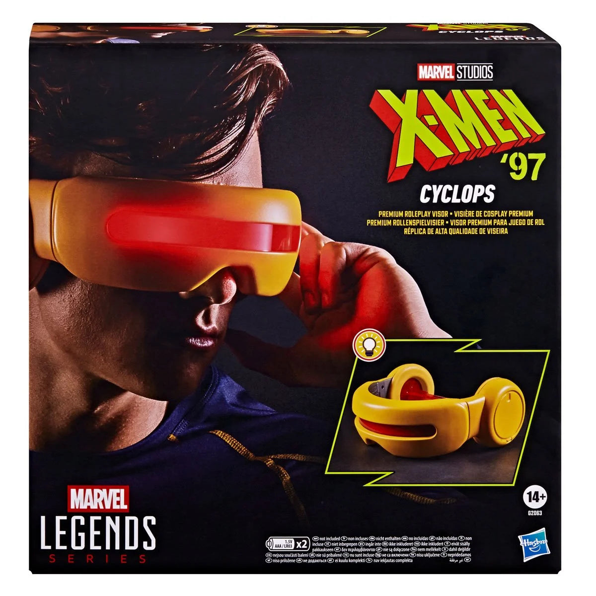 Hasbro Marvel Legends X-Men '97 Cyclops Ruby Quartz Visor 1:1 Scale Roleplay Replica