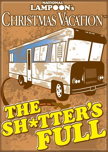 Xmas Vacation Shtters Full Magnet 2.5" x 3.5"