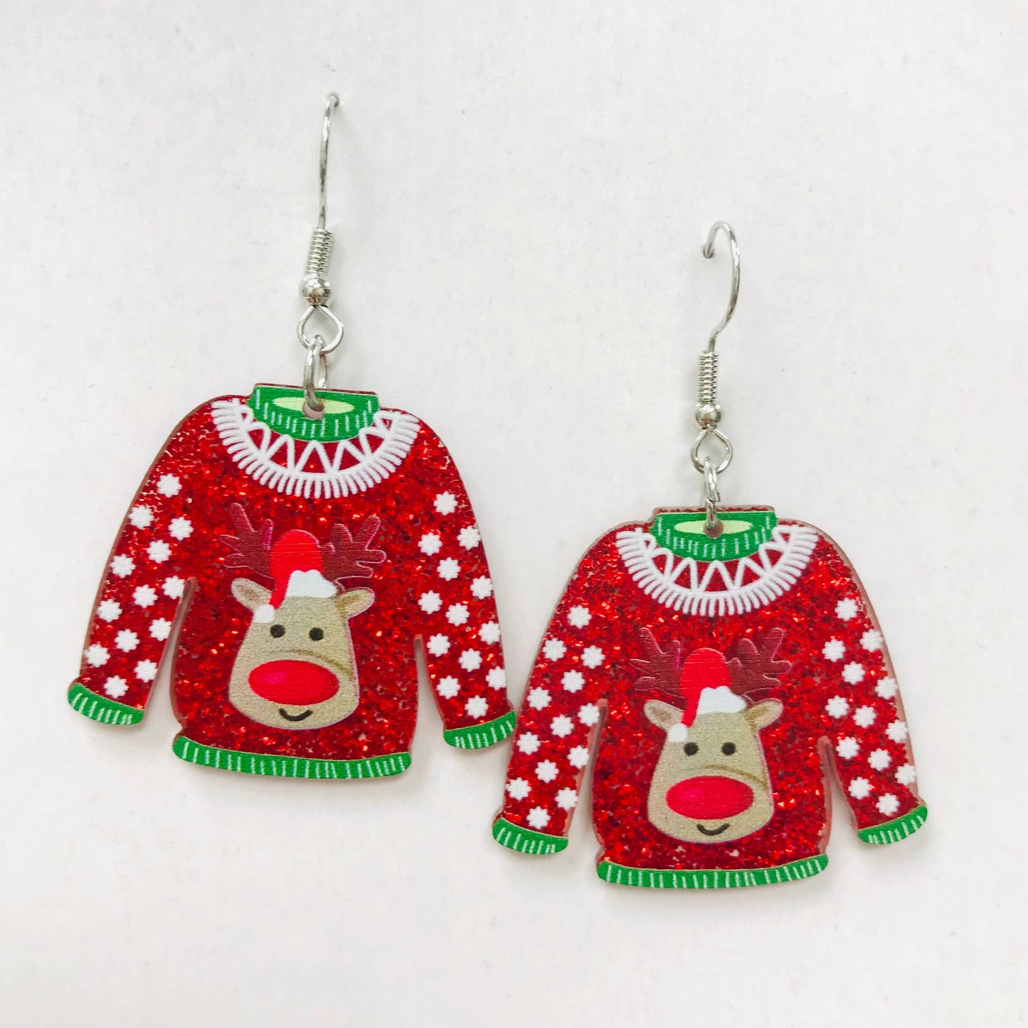 Acrylic CHRISTMAS winter Earrings
