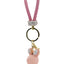 Bunny Bling Rhinestone Matte Diamond Quilt PU Key Chain
