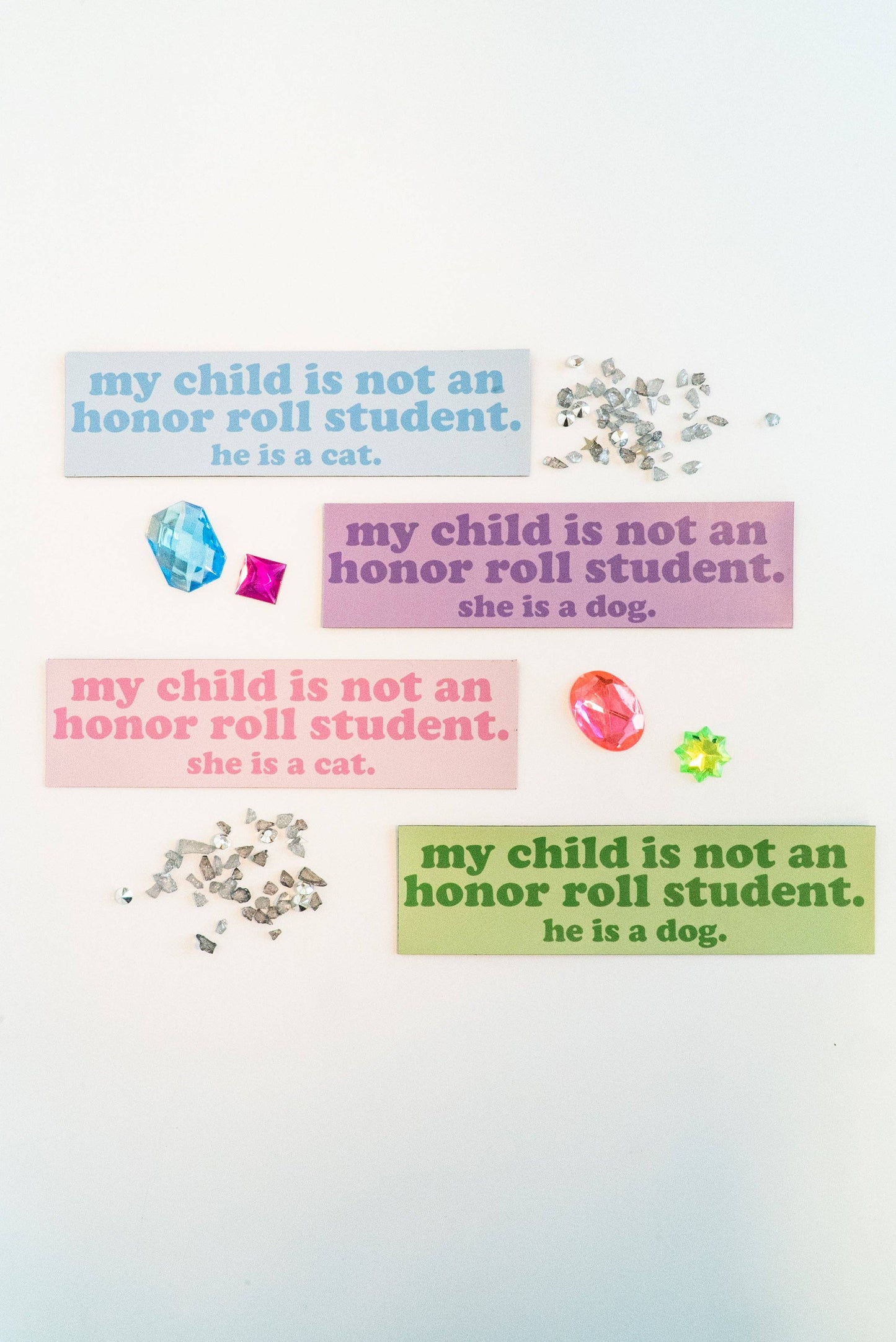 Honor Roll Dog Car Magnet - Green