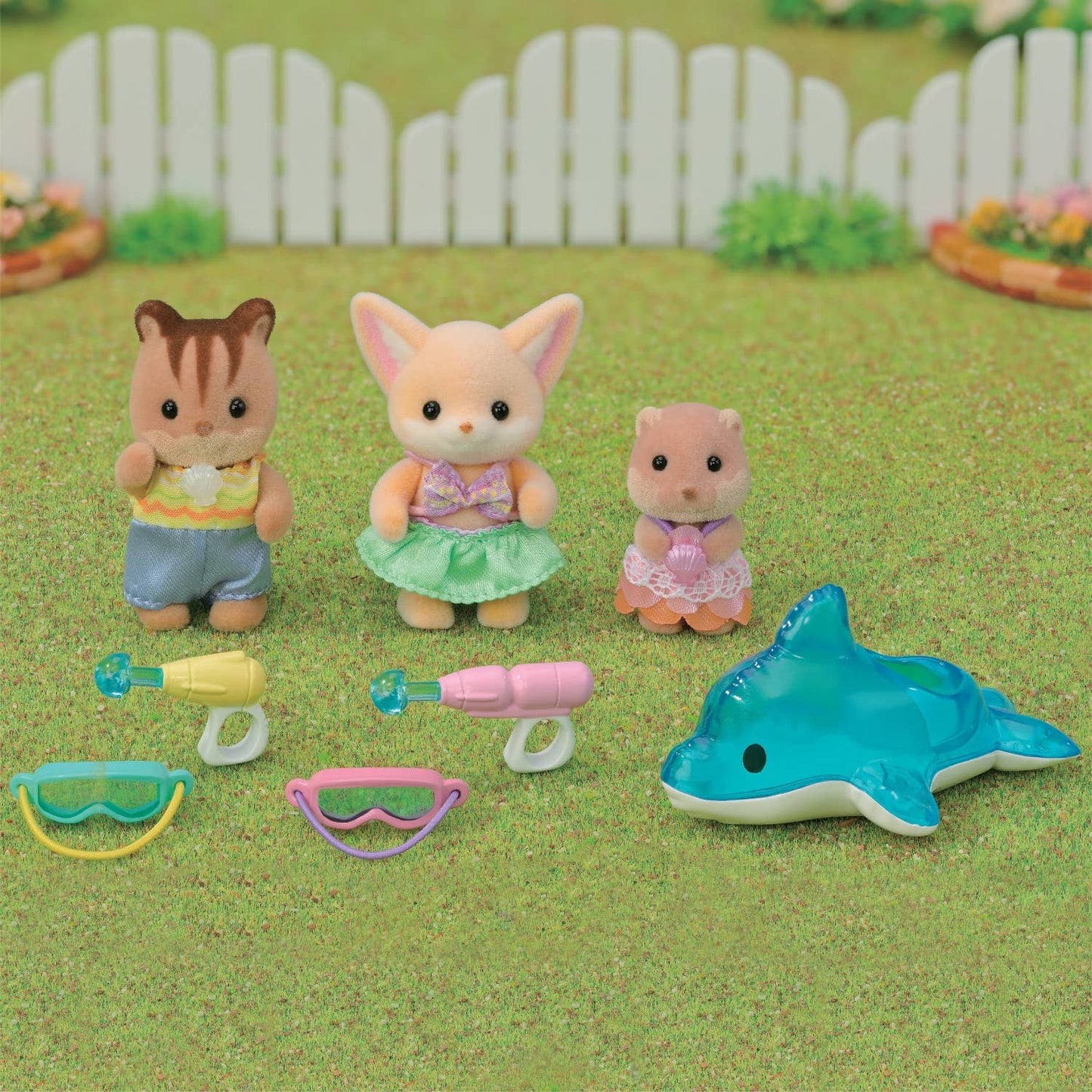 Accessory Set & 3 Figures, Nursery Friends - Pool Fun Trio