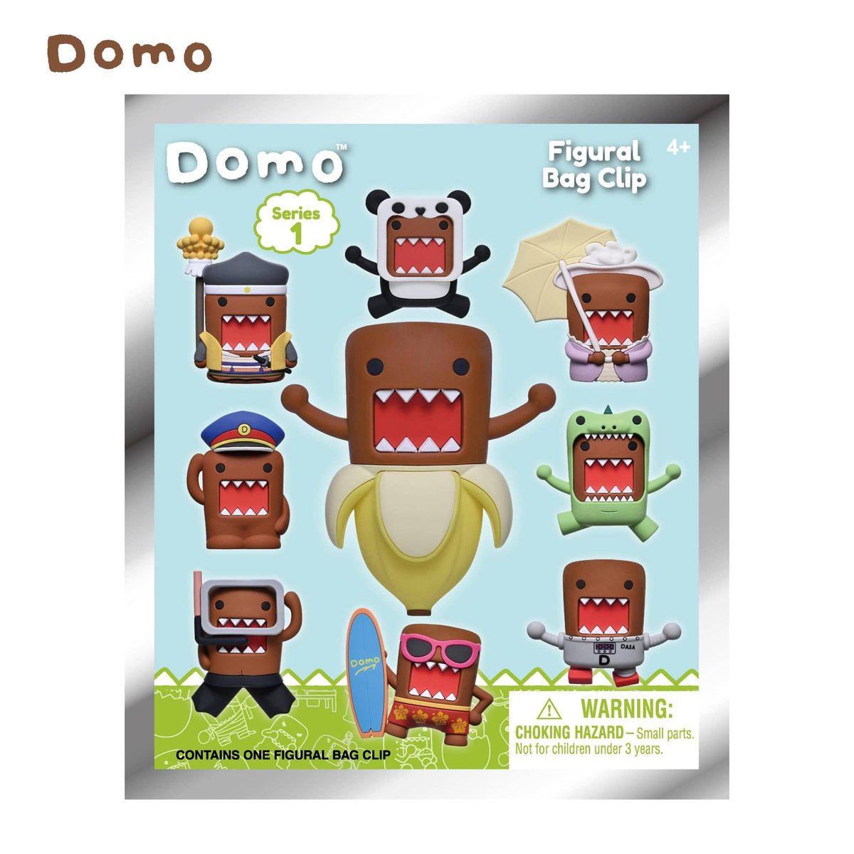 Domo-Kun Series 1 Blind Bag 3D Foam Bag Clip | One Random