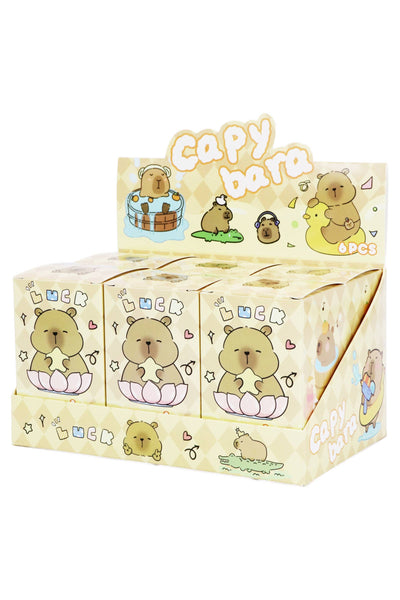 Capybara PVC Figurine Blind Mystery Box - 6 pcs