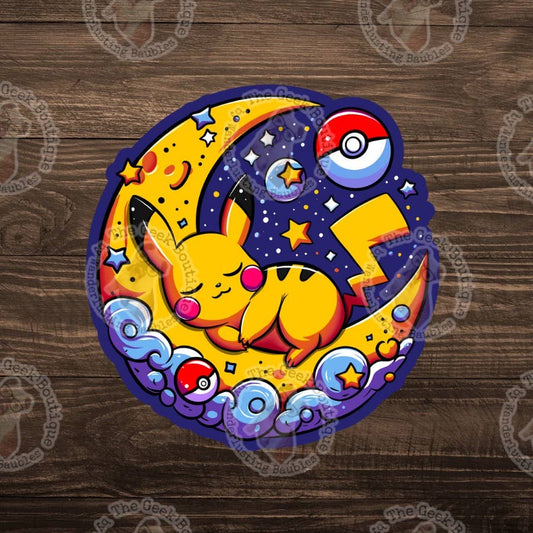 3" Vinyl Sleepy Pika Poke Anime Video Game Sticker