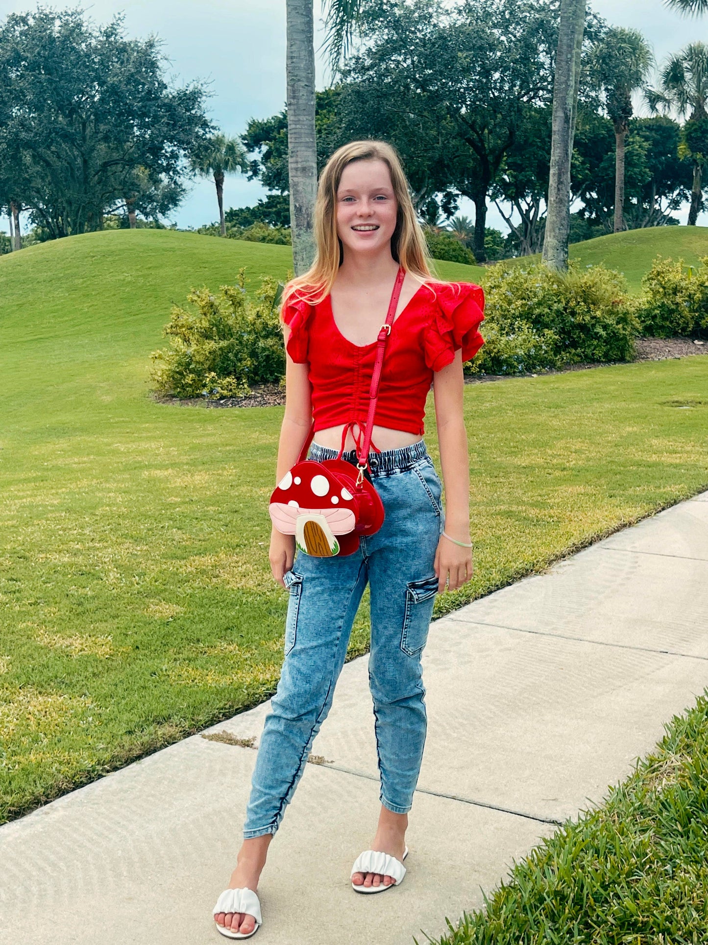 Mushroom House Handbag