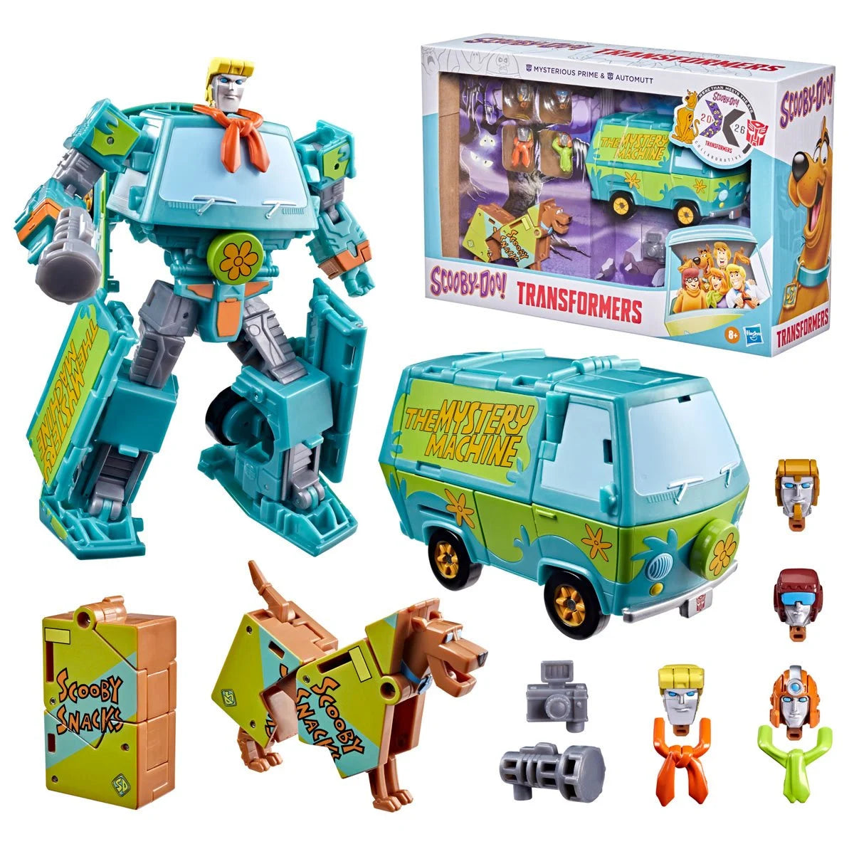 Transformers x Scooby-Doo Mysterious Prime & Automutt Figure Set